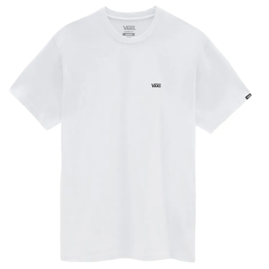 Vans short sleeve t-shirt with small lateral Left Chest logo VN0A3CZEYB2 white