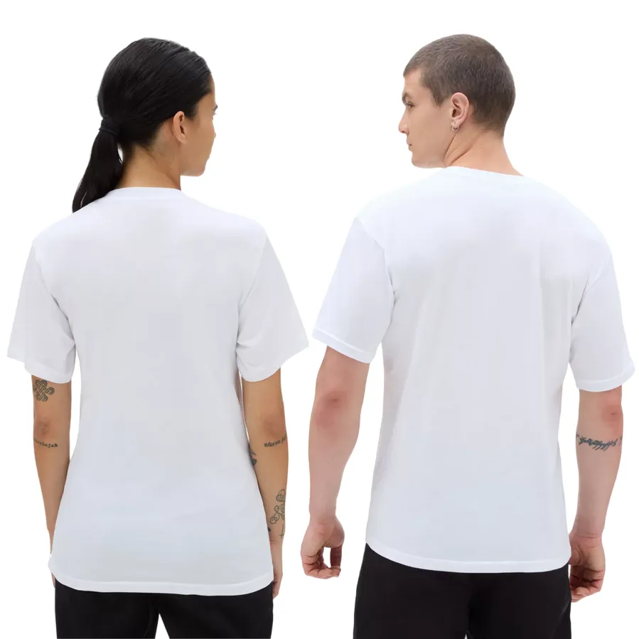 Vans short sleeve t-shirt with small lateral Left Chest logo VN0A3CZEYB2 white