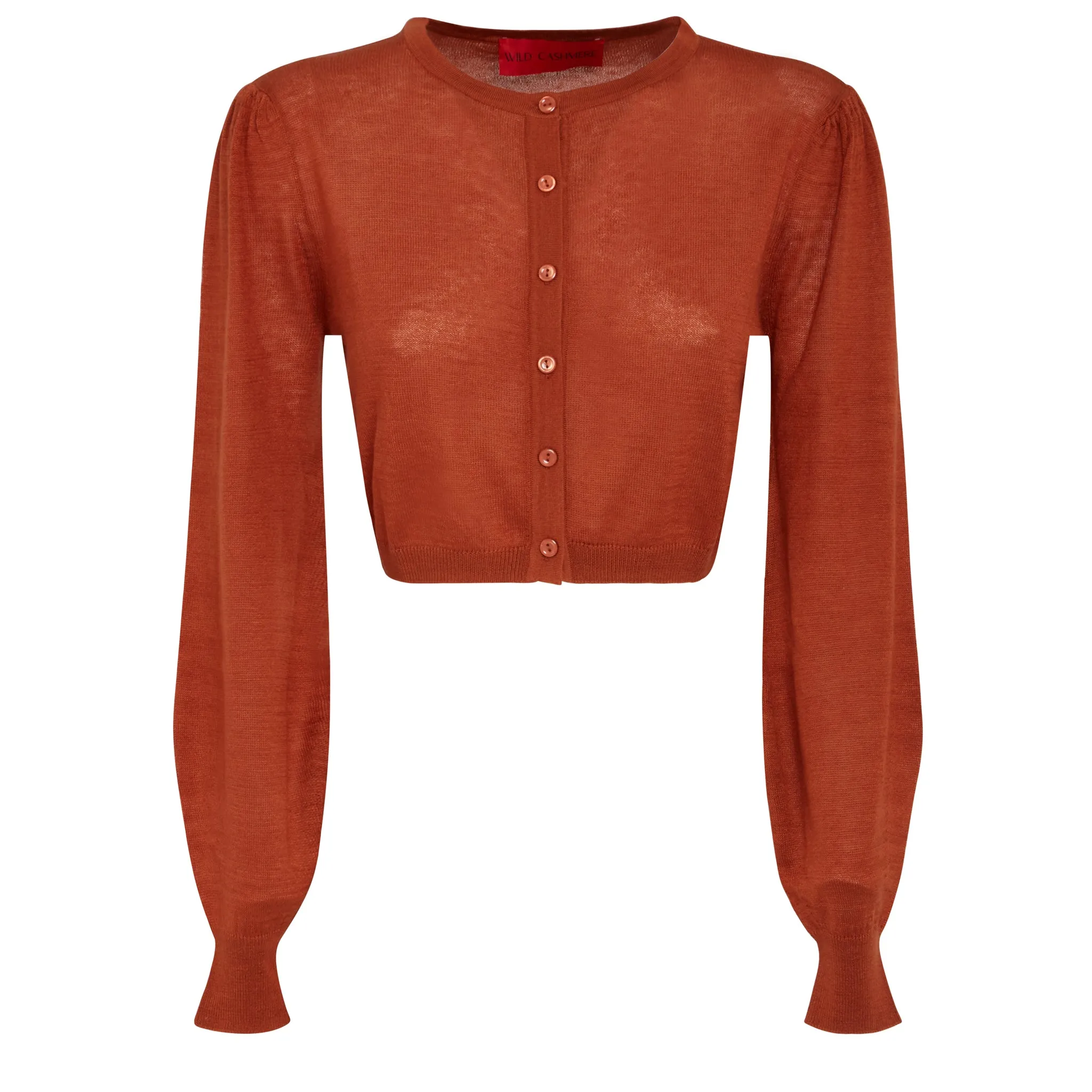 WILD CASHMERE  Cardigan in seta e cashmere marrone