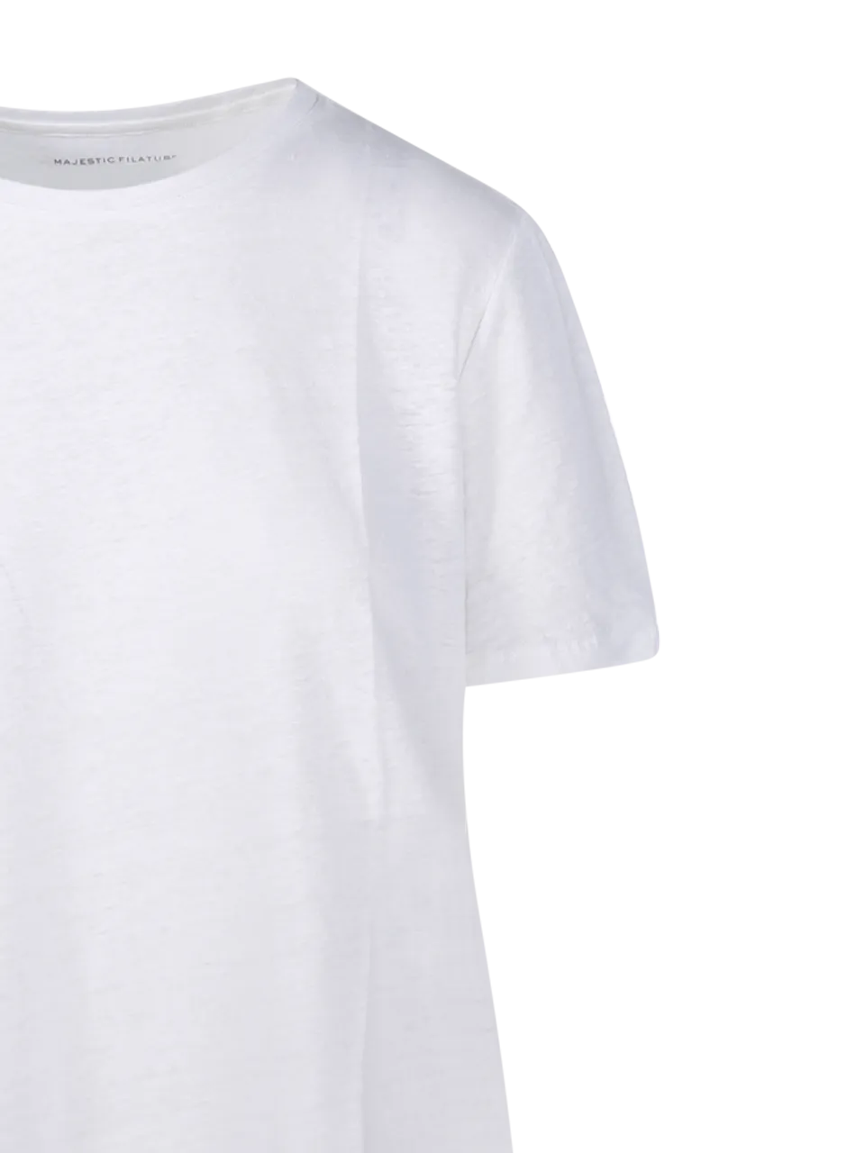 WOMAN MAJESTIC FAILURE WHITE LINEN T-SHIRT