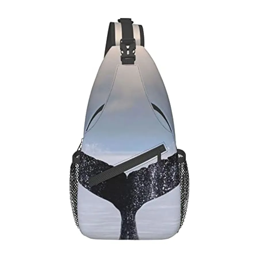 YUNKOU borsa a tracolla da uomo zaino unisex una borsa a tracolla zaino da viaggio da trekking, nero, Taglia unica 192478178