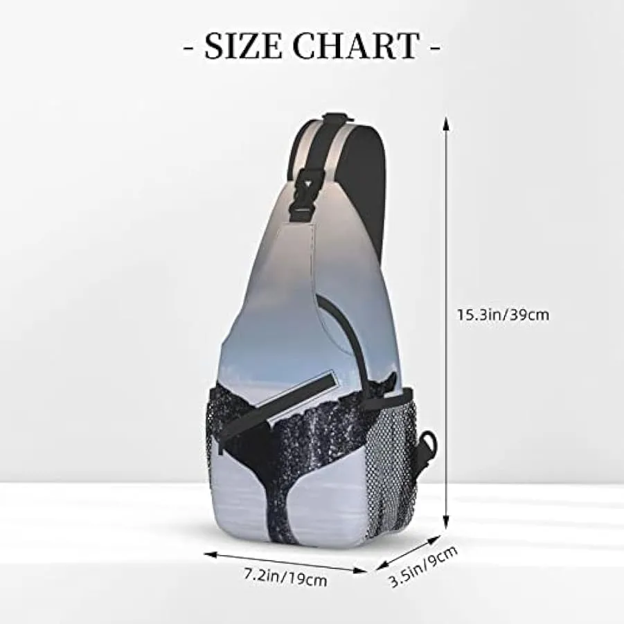 YUNKOU borsa a tracolla da uomo zaino unisex una borsa a tracolla zaino da viaggio da trekking, nero, Taglia unica 192478178