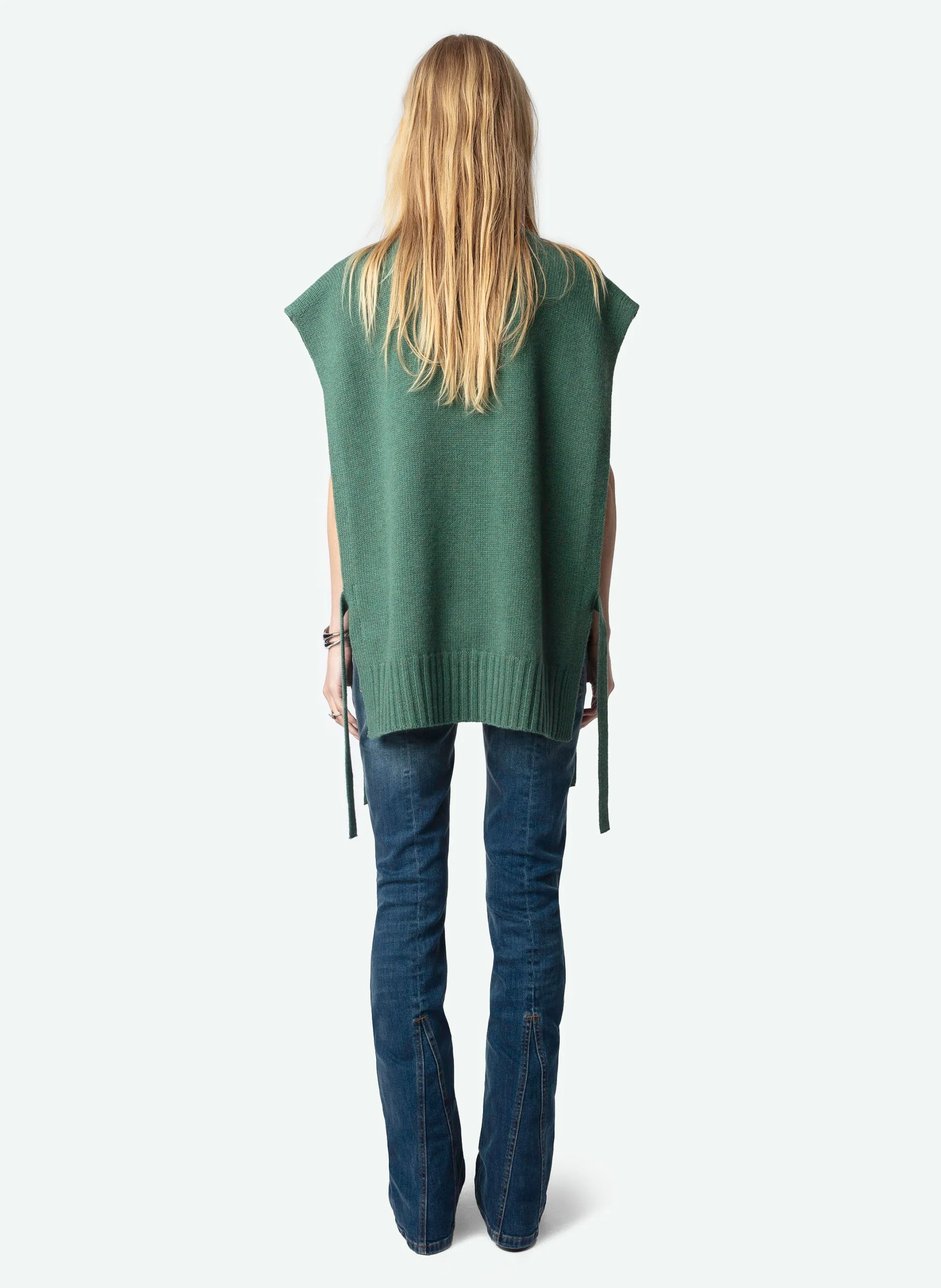  ZADIG&VOLTAIRE   IDA - Maglione serigrafato in cashmere | Verde