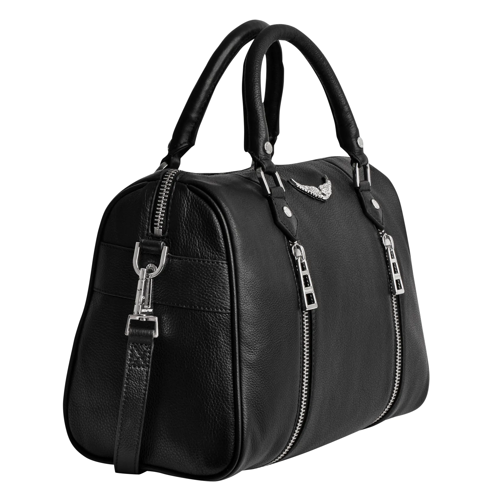  ZADIG&VOLTAIRE   SUNNY MEDIUM - Bauletto in pelle martellata | Nero