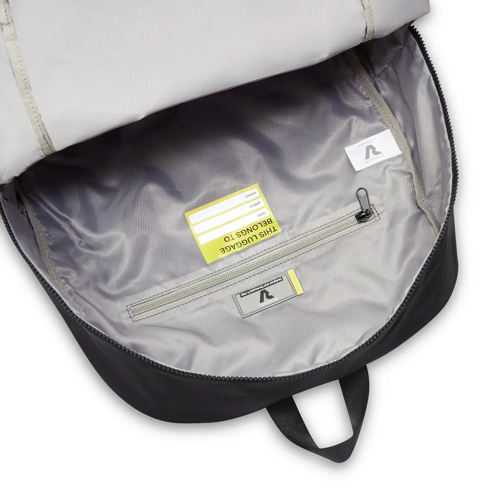 ZAINO CABINA PIEGHEVOLE RONCATO COMPACT NEON 412010 77 NERO/LIME