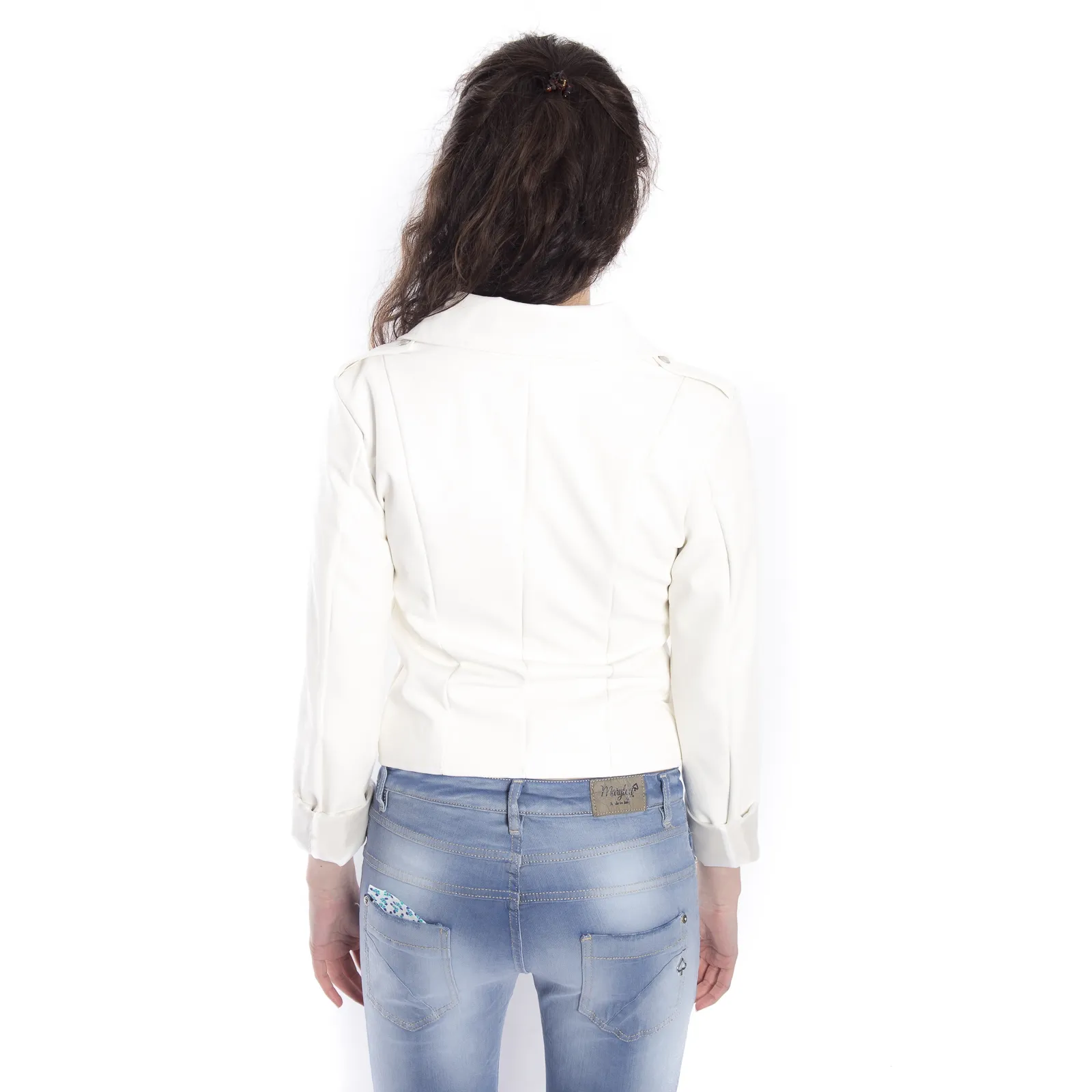 ZIMO Giacca in ecopelle BIANCO Art. 2431