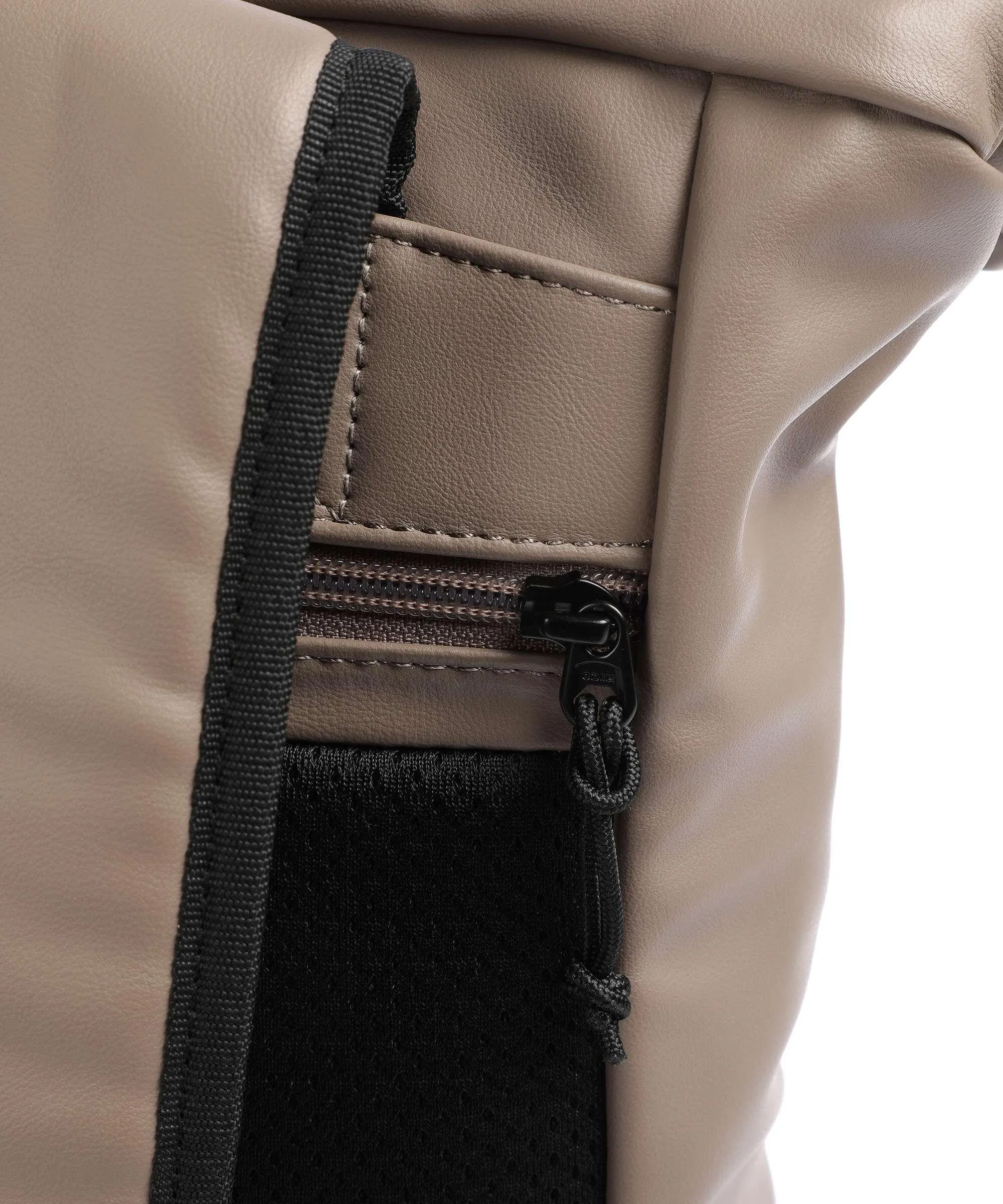  Zwei Cargo CAR200 Zaino roll-top 14″ pelle sintetica taupe  